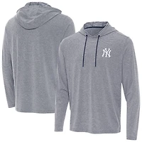 Men's Antigua Heather Navy New York Yankees Changeover Hoodie