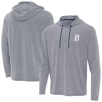 Men's Antigua Heather Navy Detroit Tigers Changeover Hoodie