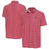 Men's Antigua Red Cincinnati Reds Botanic Polo