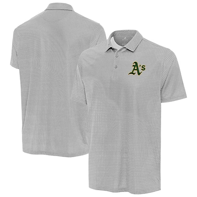 Men's Antigua Gray Athletics Mosaic Polo