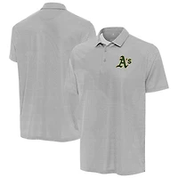 Men's Antigua Gray Athletics Mosaic Polo