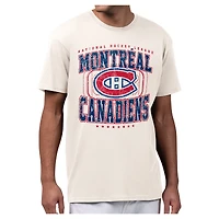 Men's Starter Cream Montreal Canadiens Distressed Rink T-Shirt