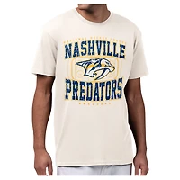 Men's Starter Cream Nashville Predators Distressed Rink T-Shirt