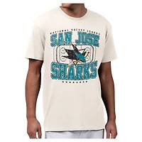 Men's Starter Cream San Jose Sharks Distressed Rink T-Shirt