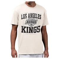 Men's Starter Cream Los Angeles Kings Distressed Rink T-Shirt