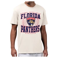 Men's Starter Cream Florida Panthers Distressed Rink T-Shirt