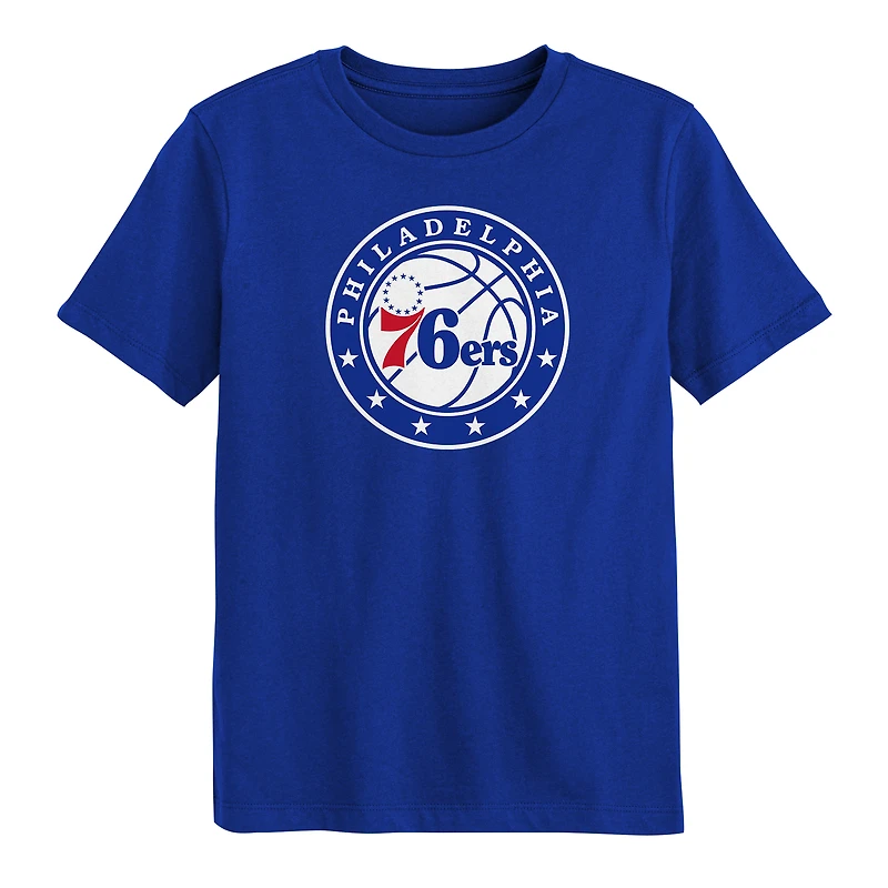 Preschool Outerstuff  Royal Philadelphia 76ers Primary Logo T-Shirt