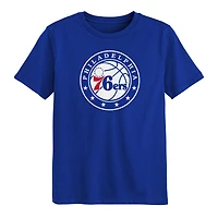 Preschool Outerstuff  Royal Philadelphia 76ers Primary Logo T-Shirt