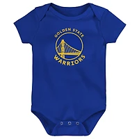 Newborn Outerstuff  Royal Golden State Warriors Primary Logo Creeper