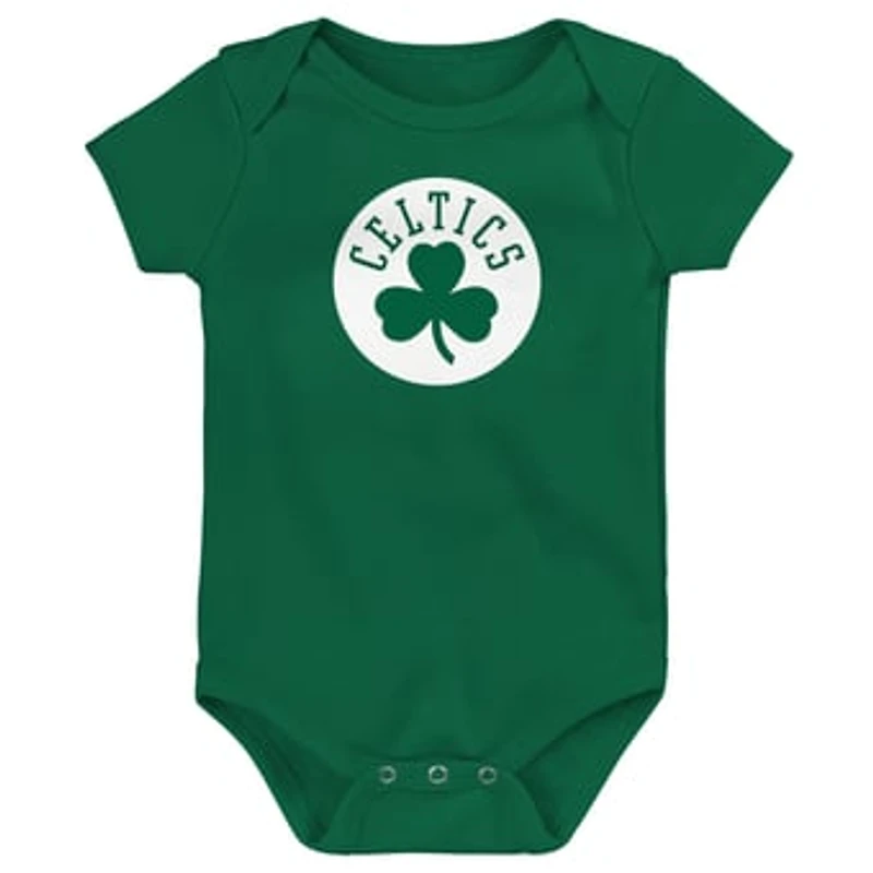 Newborn Outerstuff  Kelly Green Boston Celtics Primary Logo Bodysuit