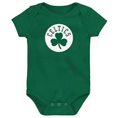 Newborn Outerstuff  Kelly Green Boston Celtics Primary Logo Bodysuit