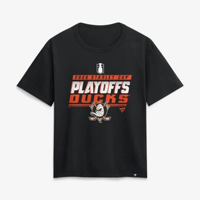 Women's Black Anaheim Ducks 2026 Stanley Cup Playoffs T-Shirt