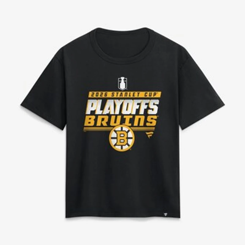 Women's Black Boston Bruins 2026 Stanley Cup Playoffs T-Shirt