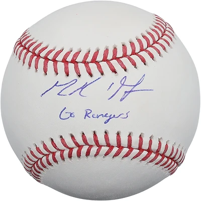 MacKenzie Gore Texas Rangers Autographed Baseball with "Go Rangers!" Inscription