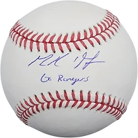MacKenzie Gore Texas Rangers Autographed Baseball with "Go Rangers!" Inscription