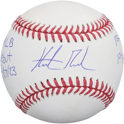 Hunter Goodman Colorado Rockies Autographed Baseball with Multiple Inscriptions - Limited Edition of 10