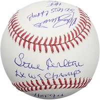 Steve Carlton & Mike Schmidt Philadelphia Phillies Autographed Baseball with Multiple Inscriptions