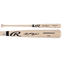 Wyatt Langford Texas Rangers Autographed Blonde Rawlings Pro Bat