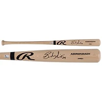 Brandon Nimmo Texas Rangers Autographed Blonde Rawlings Pro Bat