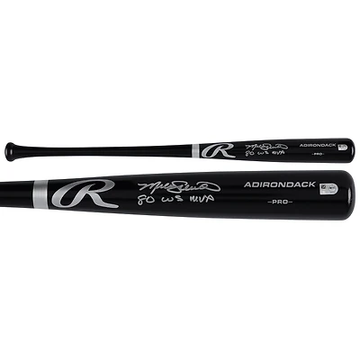 Mike Schmidt Philadelphia Phillies Autographed Black Rawlings Pro Bat with "80 WS MVP" Inscription