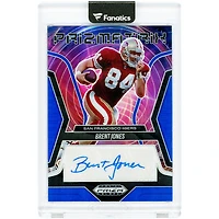 Brent Jones San Francisco 49ers Autographed 2025 Panini Prizm Black Blue Prizm Prizmatrix Signatures #PS-BJS #45/49 Card