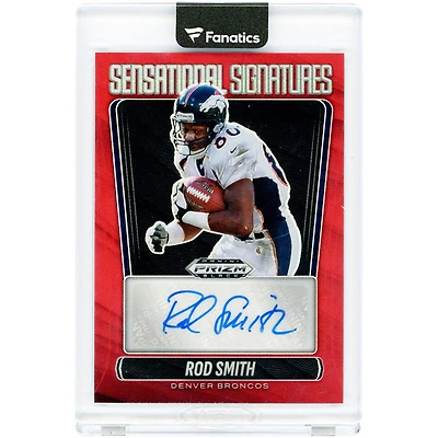 Rod Smith Denver Broncos Autographed 2025 Panini Prizm Black Red Prizm Sensational Signatures #SS-RSH #64/99 Card