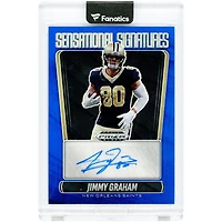 Jimmy Graham New Orleans Saints Autographed 2025 Panini Prizm Black Blue Prizm Sensational Signatures #SS-JGM #49/49 Card
