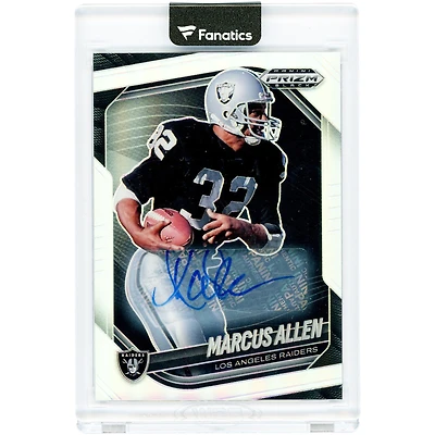 Marcus Allen Los Angeles Raiders Autographed 2025 Panini Prizm Black Silver Prizm #111 Card
