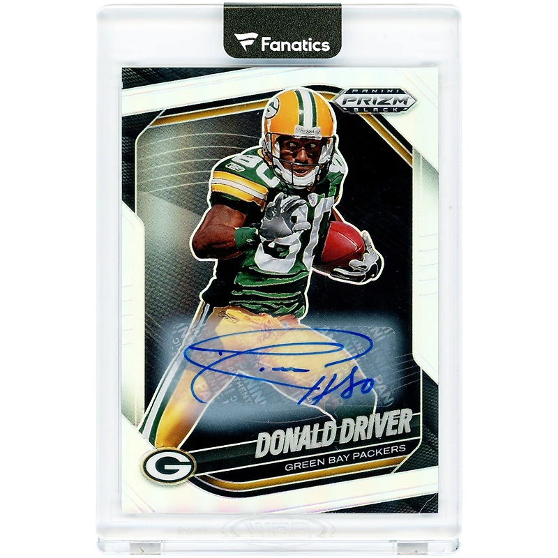 Donald Driver Green Bay Packers Autographed 2025 Panini Prizm Black Silver Prizm #61 Card