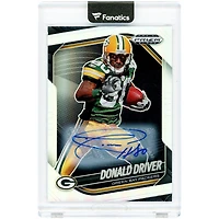 Donald Driver Green Bay Packers Autographed 2025 Panini Prizm Black Silver Prizm #61 Card
