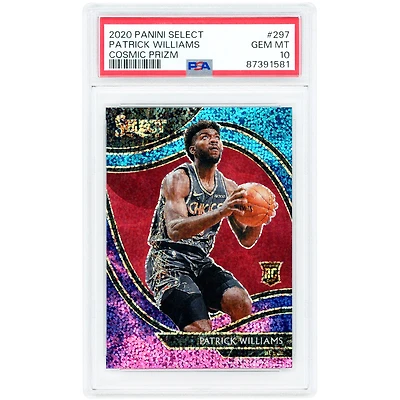 Patrick Williams Chicago Bulls 2020-21 Panini Select Cosmic Prizm #297 PSA Authenticated 10 Rookie Card