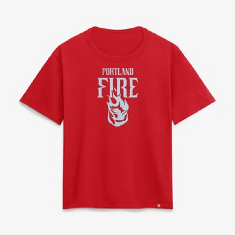 Women's Red Portland Fire Home T-Shirt
