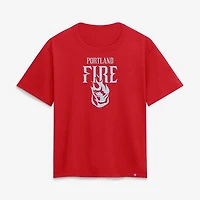 Women's Red Portland Fire Home T-Shirt