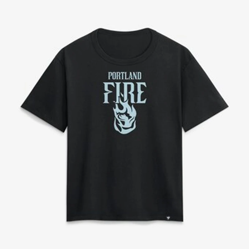 Women's Black Portland Fire Home T-Shirt