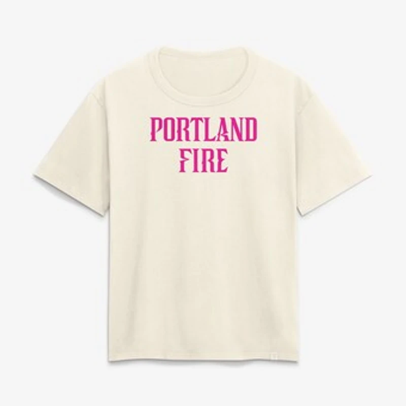 Women's Cream Portland Fire Club T-Shirt