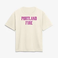 Women's Cream Portland Fire Club T-Shirt