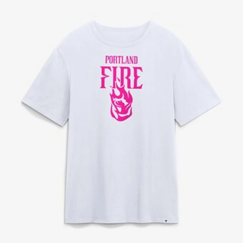 Men's White Portland Fire Home T-Shirt