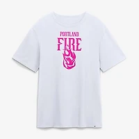 Men's White Portland Fire Home T-Shirt
