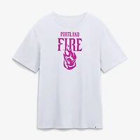 Men's White Portland Fire Home T-Shirt