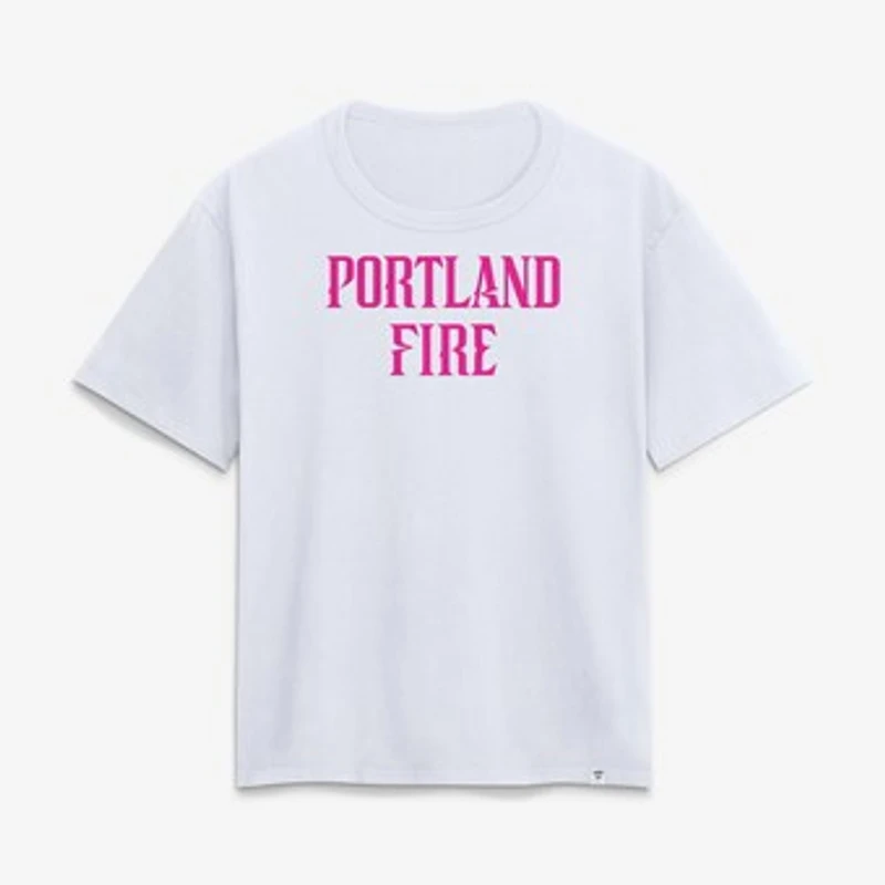 Women's White Portland Fire Club T-Shirt