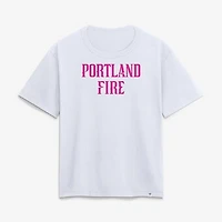Women's White Portland Fire Club T-Shirt