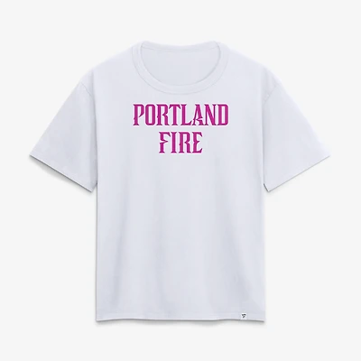 Women's White Portland Fire Club T-Shirt