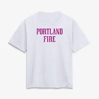 Women's White Portland Fire Club T-Shirt
