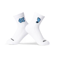 Unisex Del Campo White North Carolina Tar Heels Quarter-Length Socks