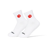 Unisex Del Campo White Clemson Tigers Quarter-Length Socks