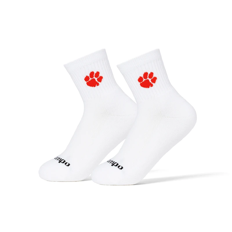 Unisex Del Campo White Clemson Tigers Quarter-Length Socks