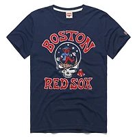 Unisex Homage  Navy Boston Red Sox MLB x Grateful Dead x Americana Tri-Blend T-Shirt