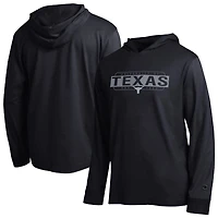 Men's Champion  Black Texas Longhorns Gradient All-Star Long Sleeve Hoodie T-Shirt