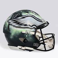 Jalen Hurts Philadelphia Eagles Autographed Speed Authentic Helmet - Art by Lady JDay - Limited Edition #1/1 - HH98516501