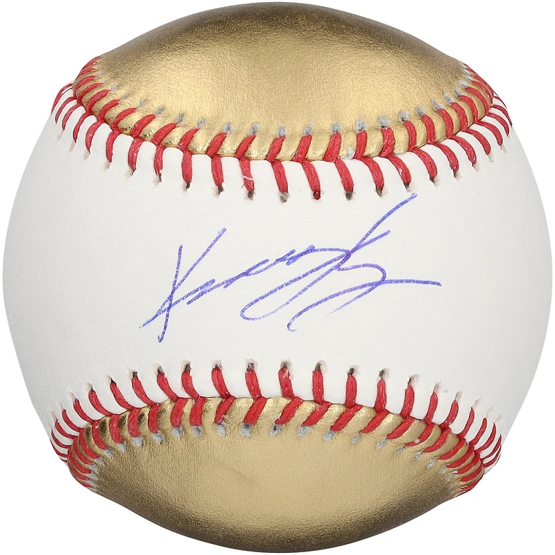 Kruz Schoolcraft San Diego Padres Autographed Gold and White Leather Baseball